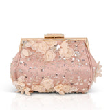 Badgley Mischka Women's Bea Couture Clutch in Rose