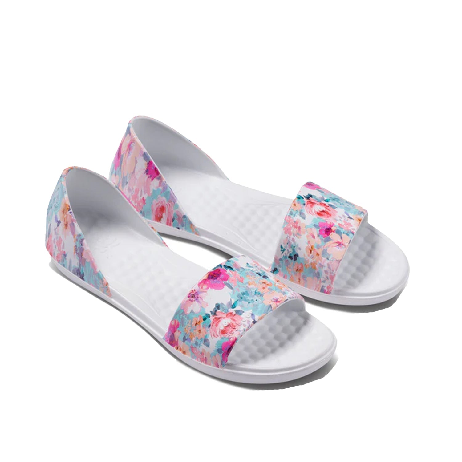 Joybees Women's Friday Flat in Graphic Garden Party
