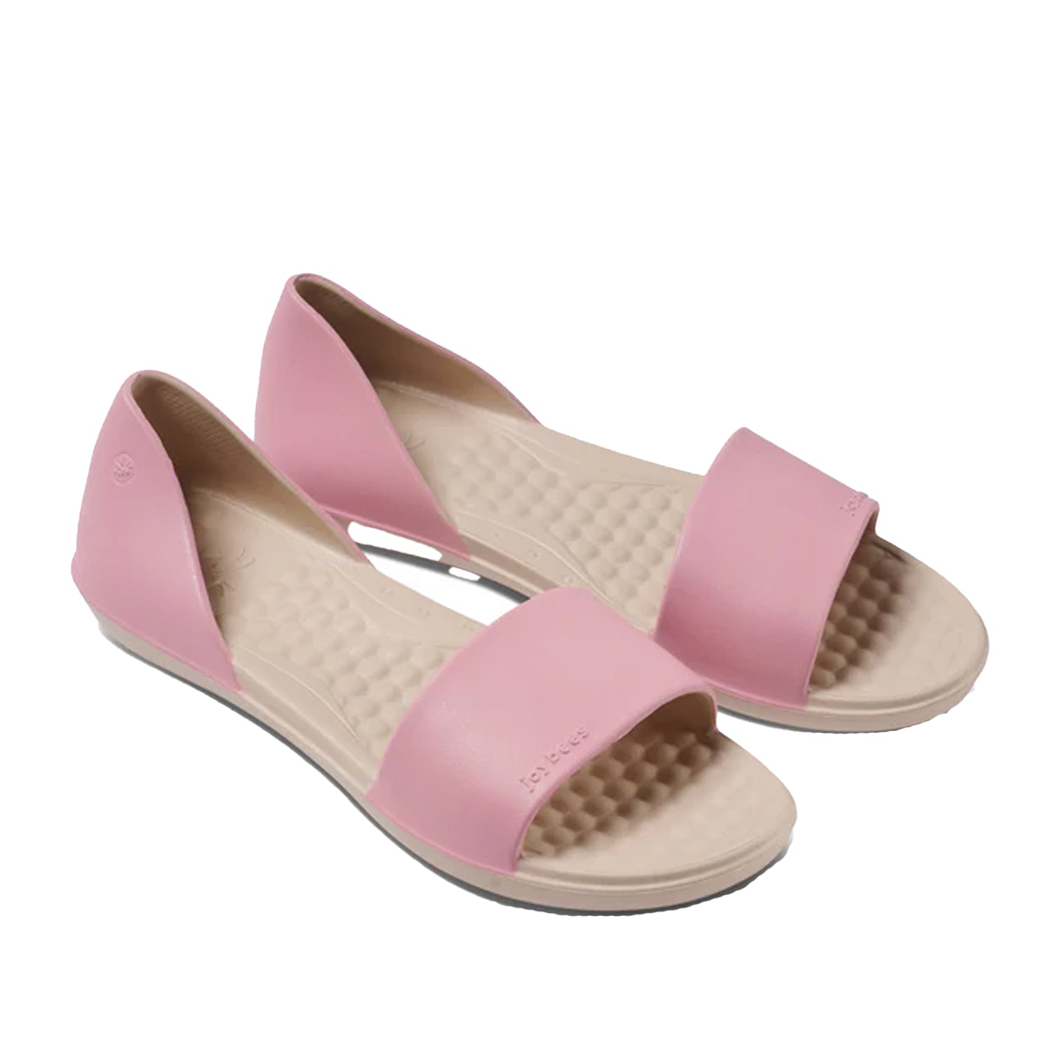 Joybees Women's Friday Flat in Two Tone Rose/Khaki