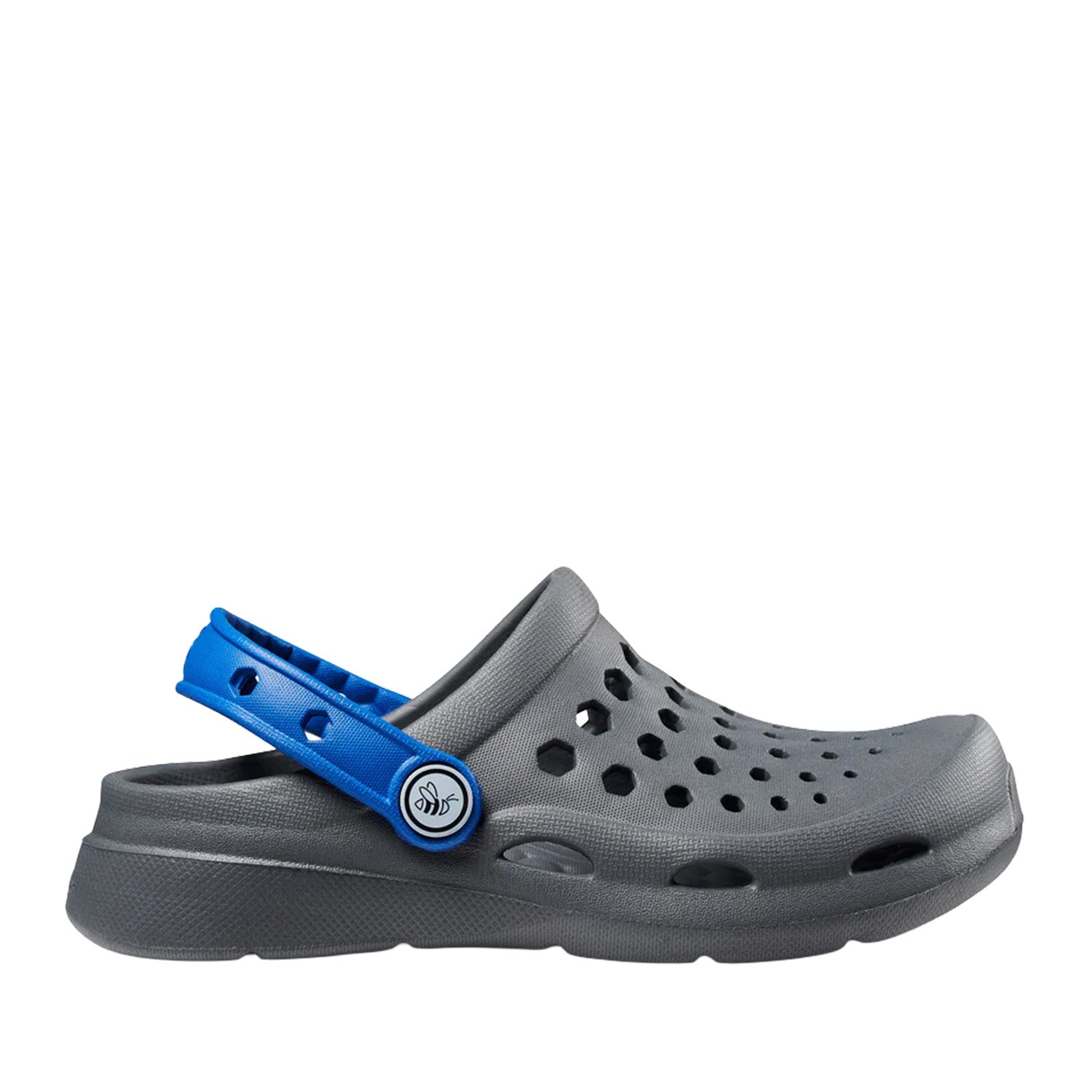 Joybees Kids' Active Clog in Charcoal/Sport Blue