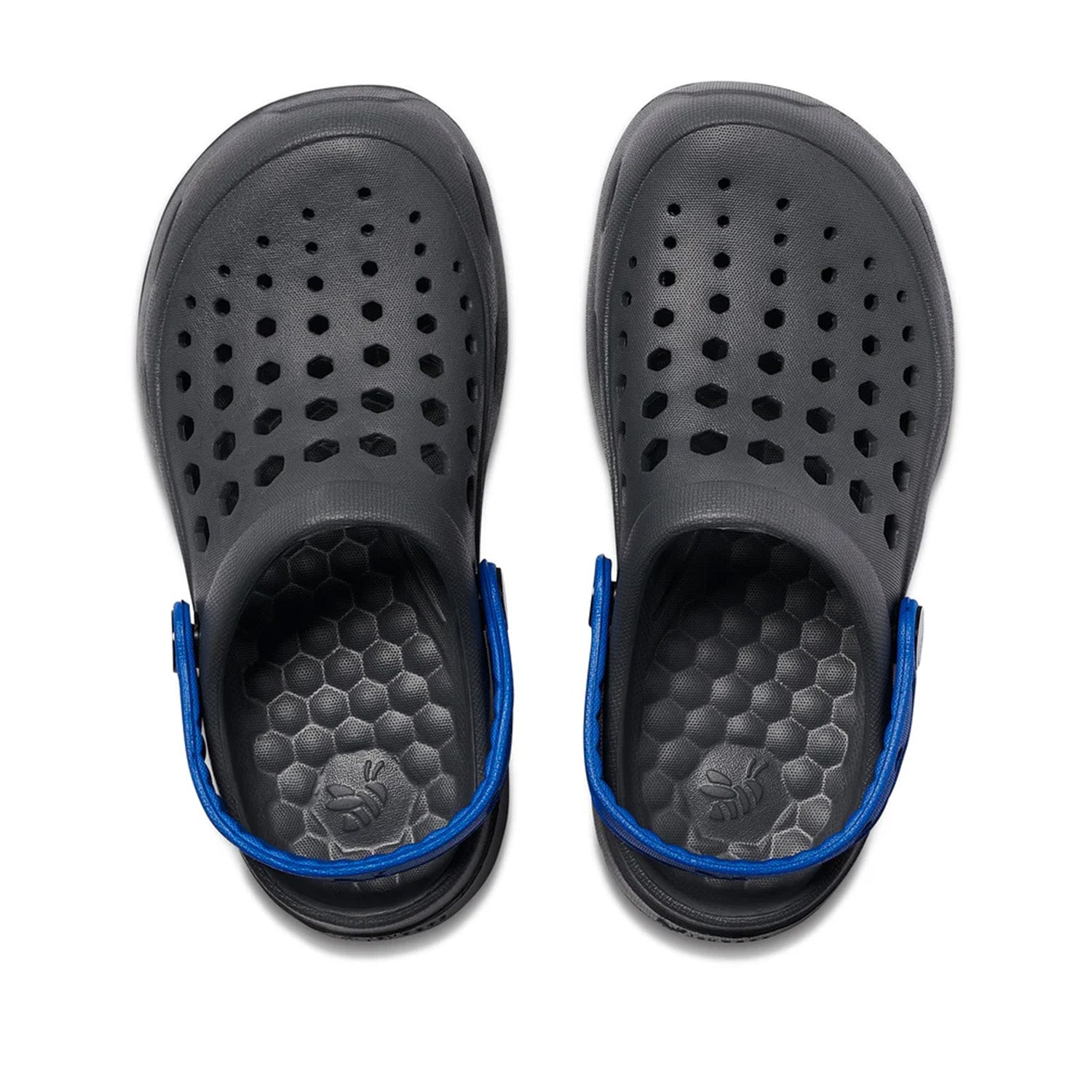 Joybees Kids' Active Clog in Charcoal/Sport Blue