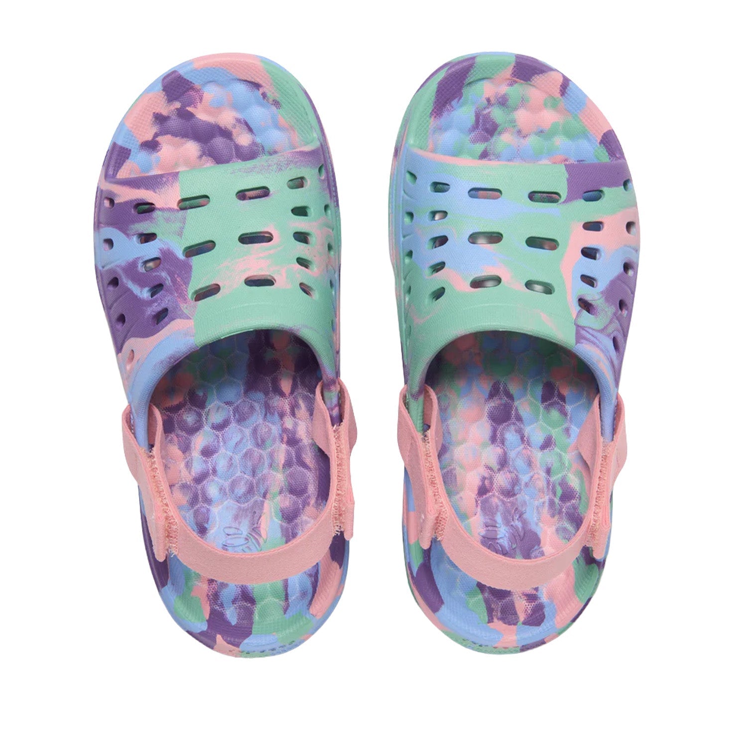 Joybees Kids' Trekking Shoe in Marbled Garden