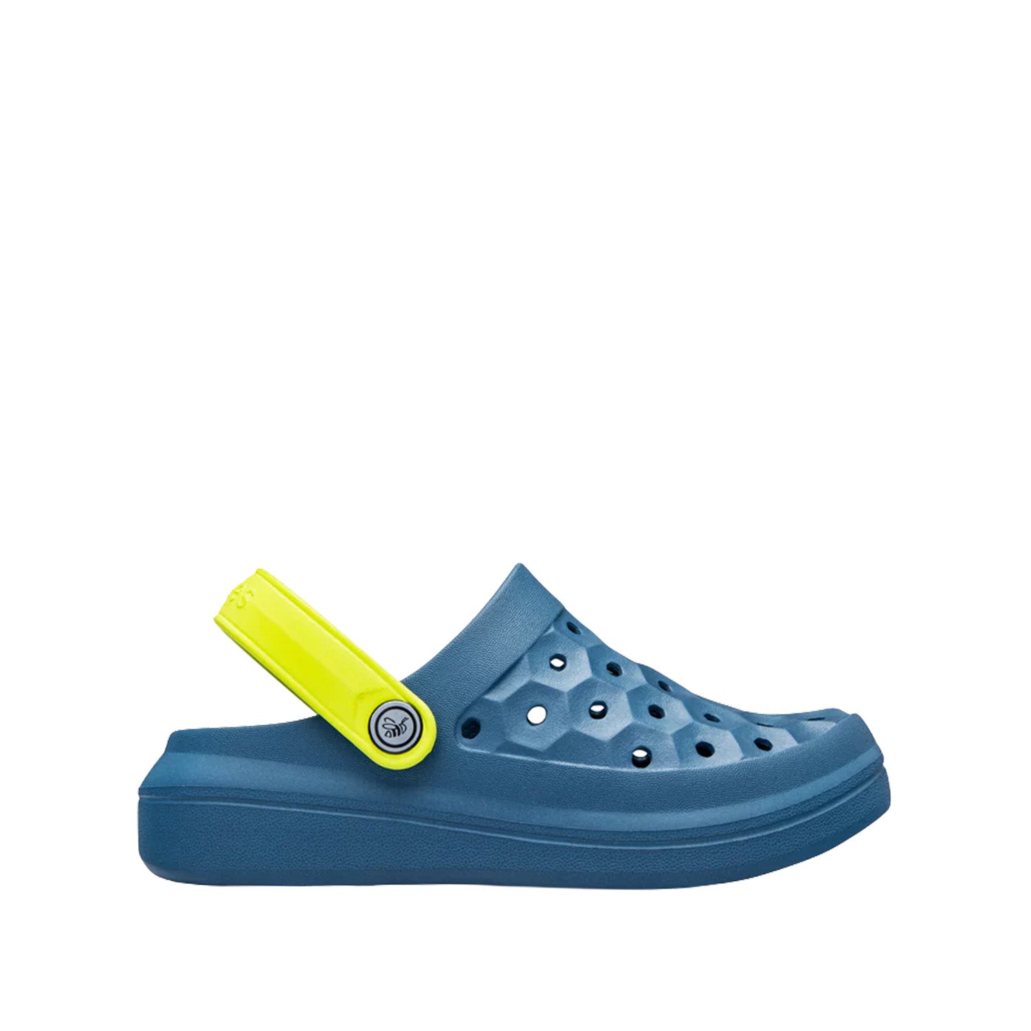 Joybees Kids' Varsity Clog in Midnight Teal/Citrus