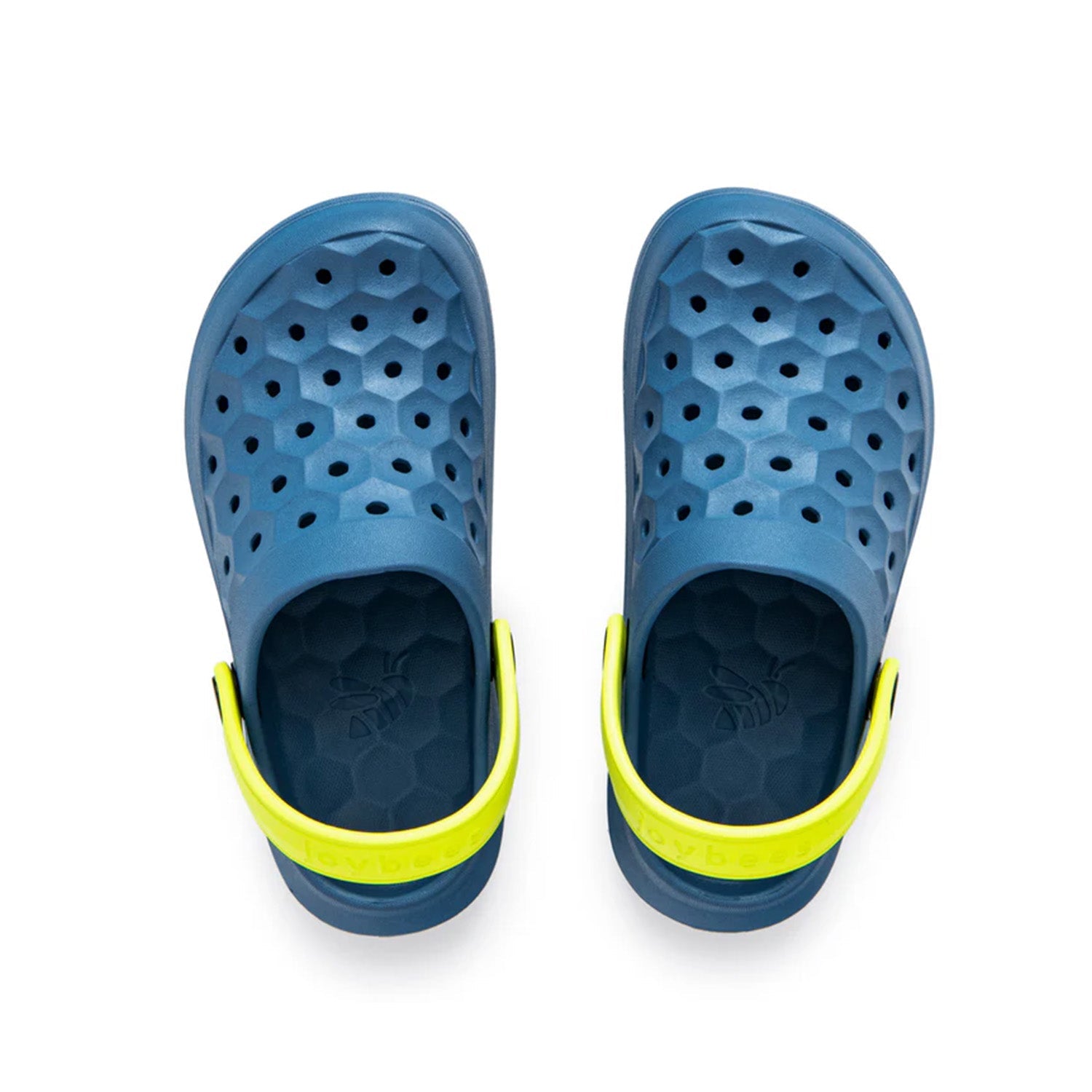 Joybees Kids' Varsity Clog in Midnight Teal/Citrus