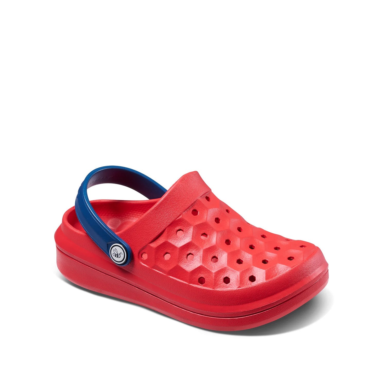 Joybees Kids' Varsity Clog in Tomato/Navy