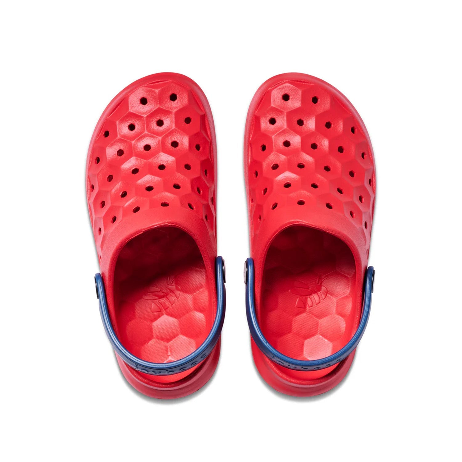 Joybees Kids' Varsity Clog in Tomato/Navy