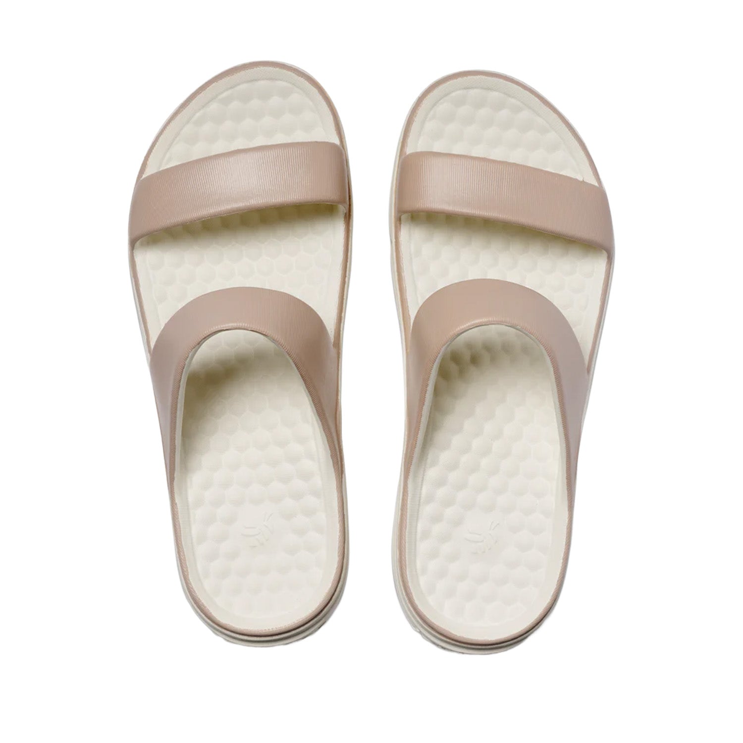 Joybees Women's Riviera Sandal in Block Sand/Bone