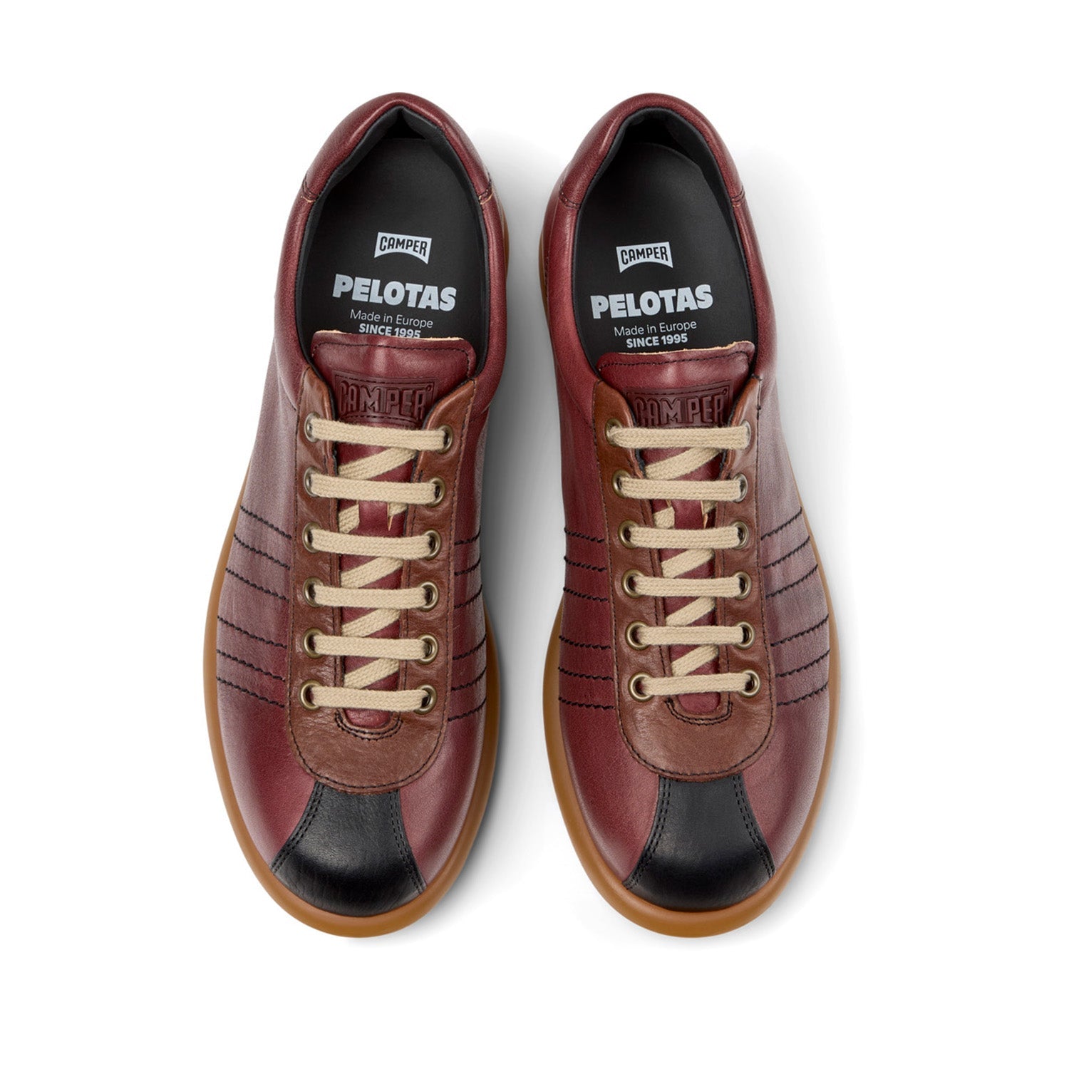 Camper Women's Pelotas Ariel in Burgundy