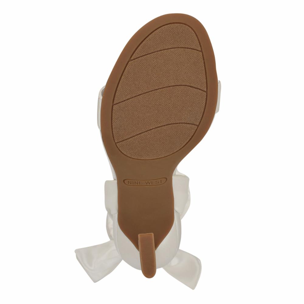 Nine West Women's Kaldra2 White684/Crystal Satin M