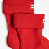 Hunter  Kids'  Recycled Fleece Boot Sock Red Reg