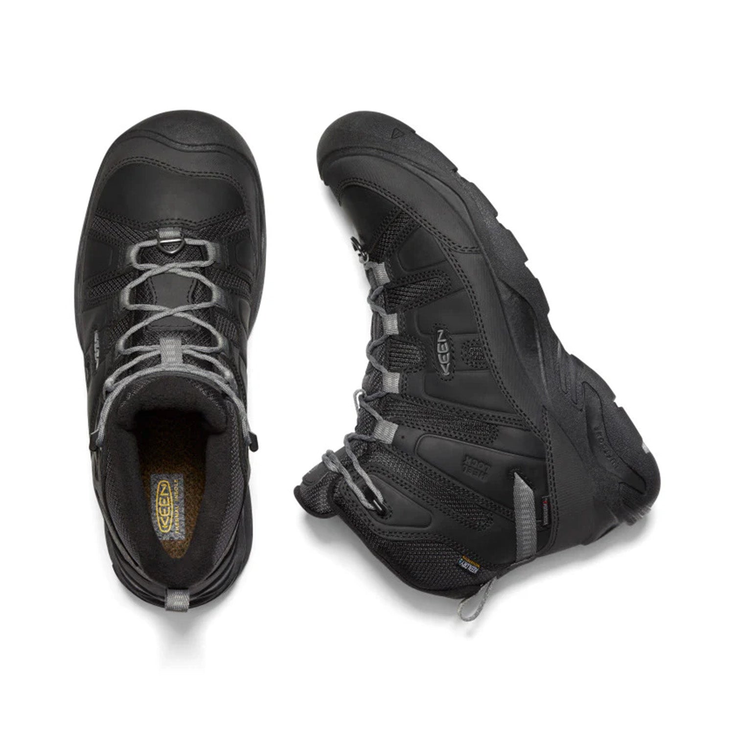 Keen Men's Circadia Mid Polar in Black/Steel Grey