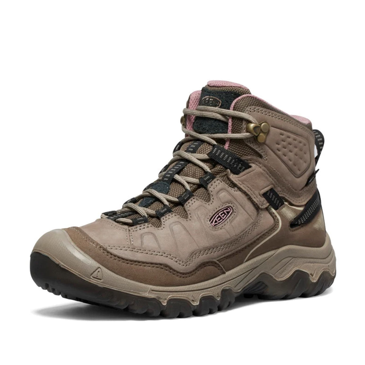 Keen Women's Targhee IV Mid WP in Brindle/Nostalgia Rose