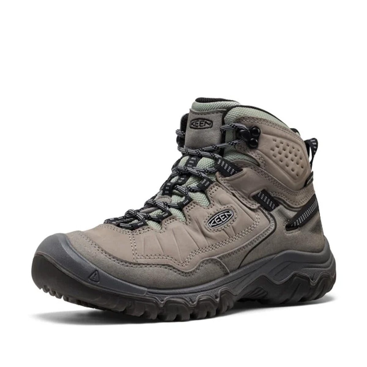 Keen Women's Targhee IV Mid WP in Steel Grey/Lily Pad