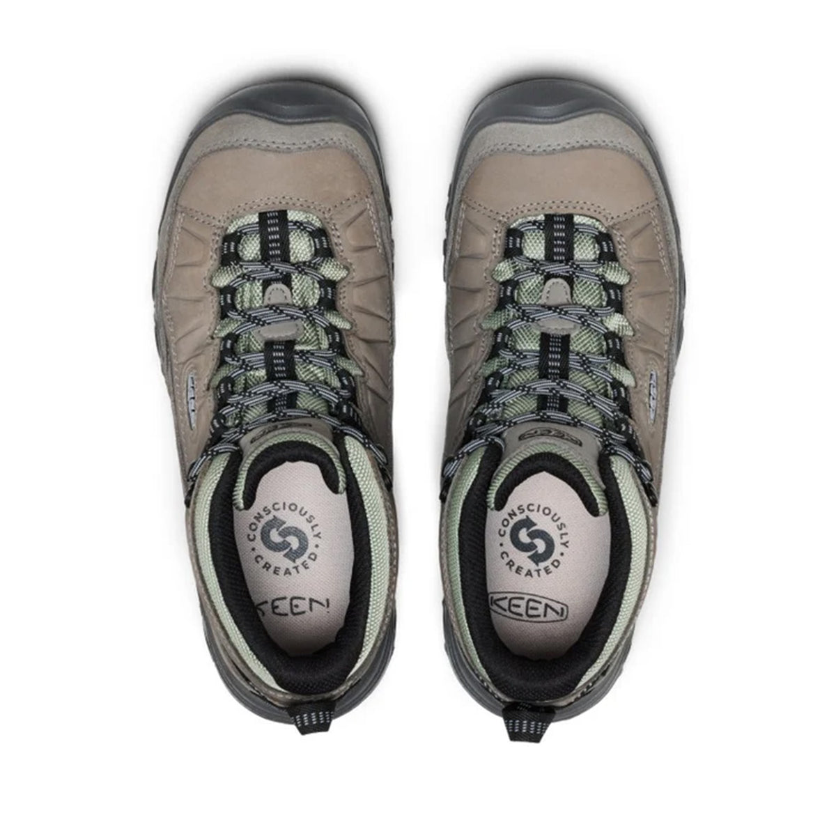 Keen Women's Targhee IV Mid WP in Steel Grey/Lily Pad