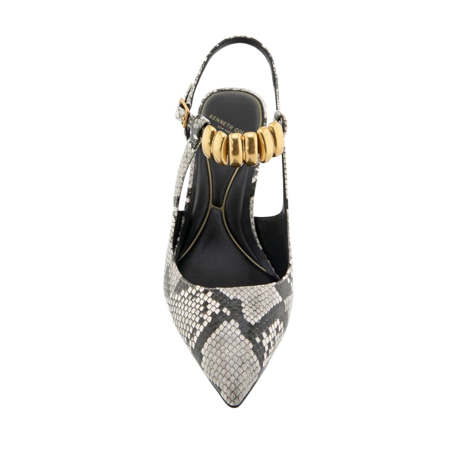 Kenneth Cole Women's Romi Sling Hw In Black/White Snake