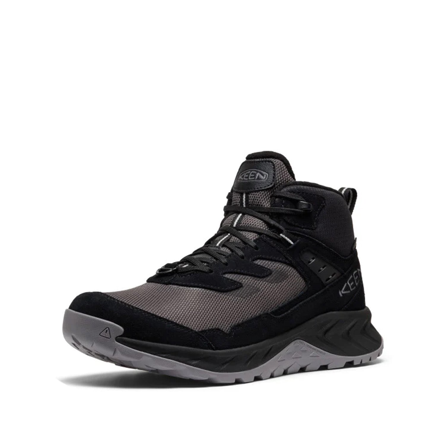 Keen Men's Hightrail Mid Polar in Black/Steel Grey,