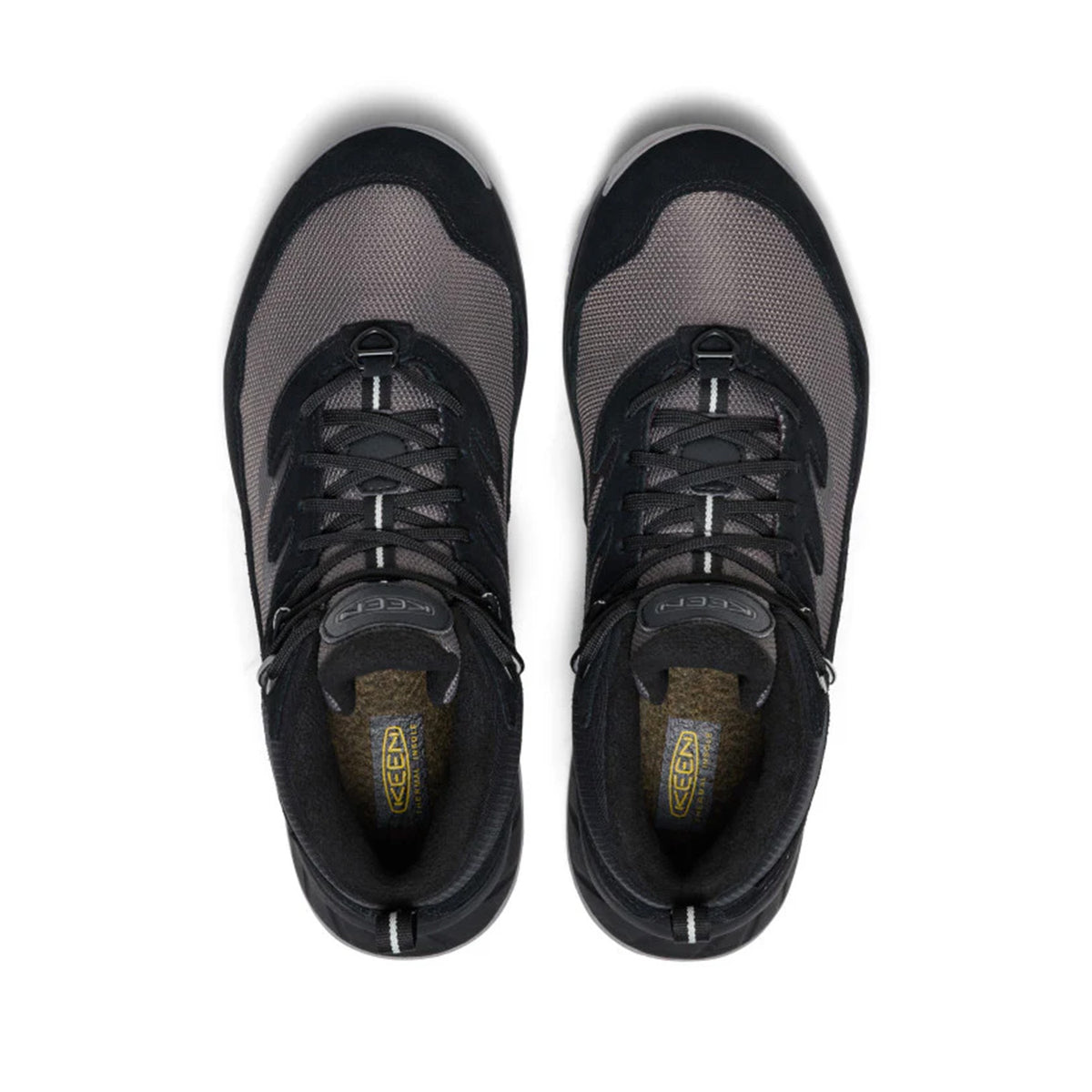 Keen Men's Hightrail Mid Polar in Black/Steel Grey,