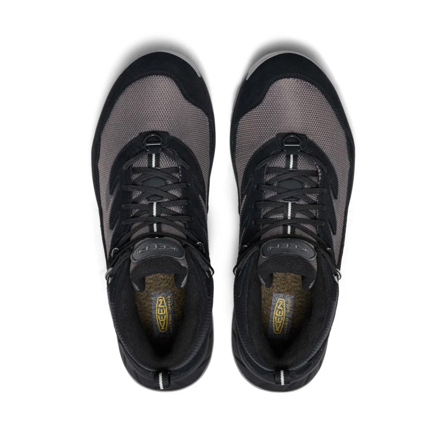 Keen Men's Hightrail Mid Polar in Black/Steel Grey,