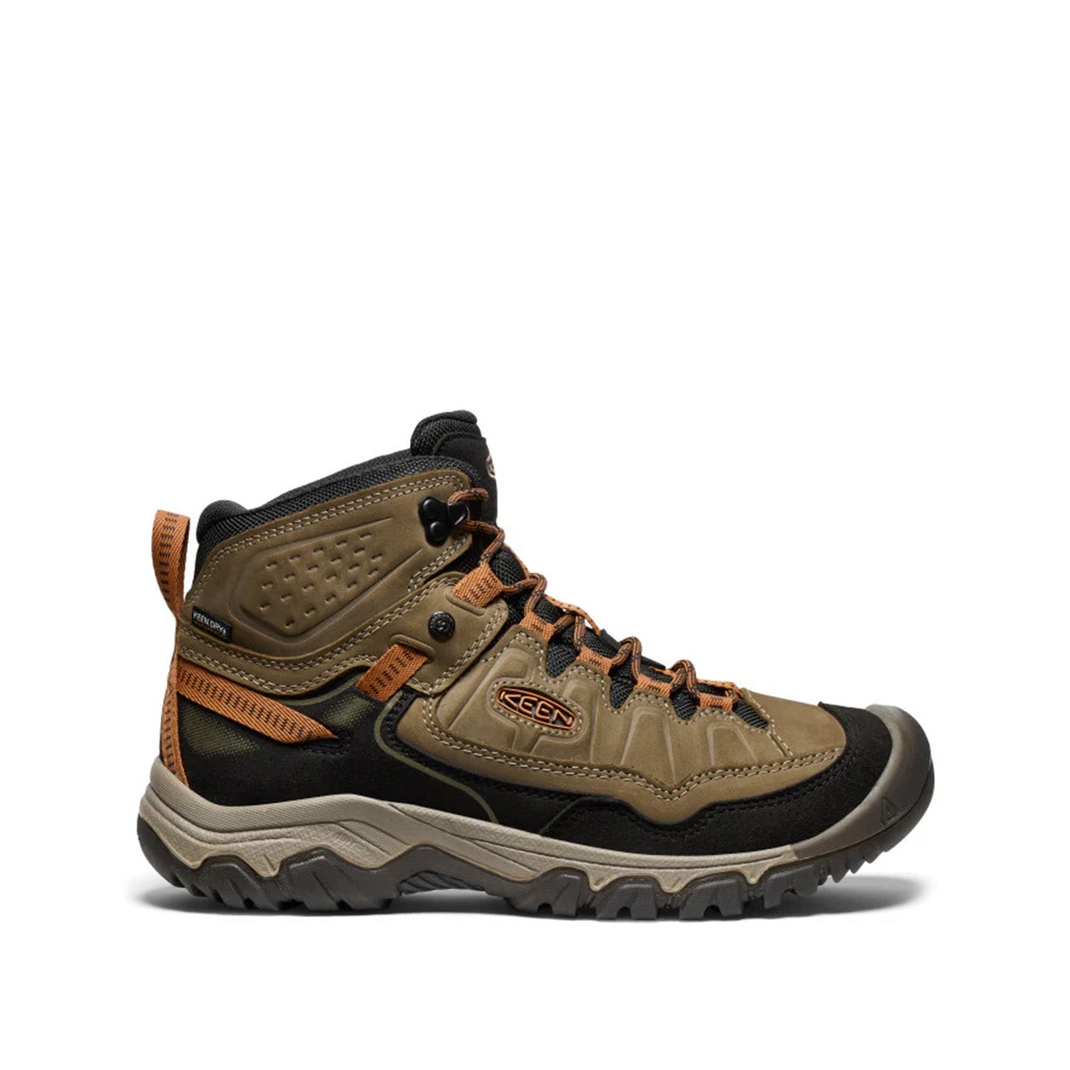 Keen Men's Targhee Iv Mid Wp in Sea Turtle/Roasted Pecan,