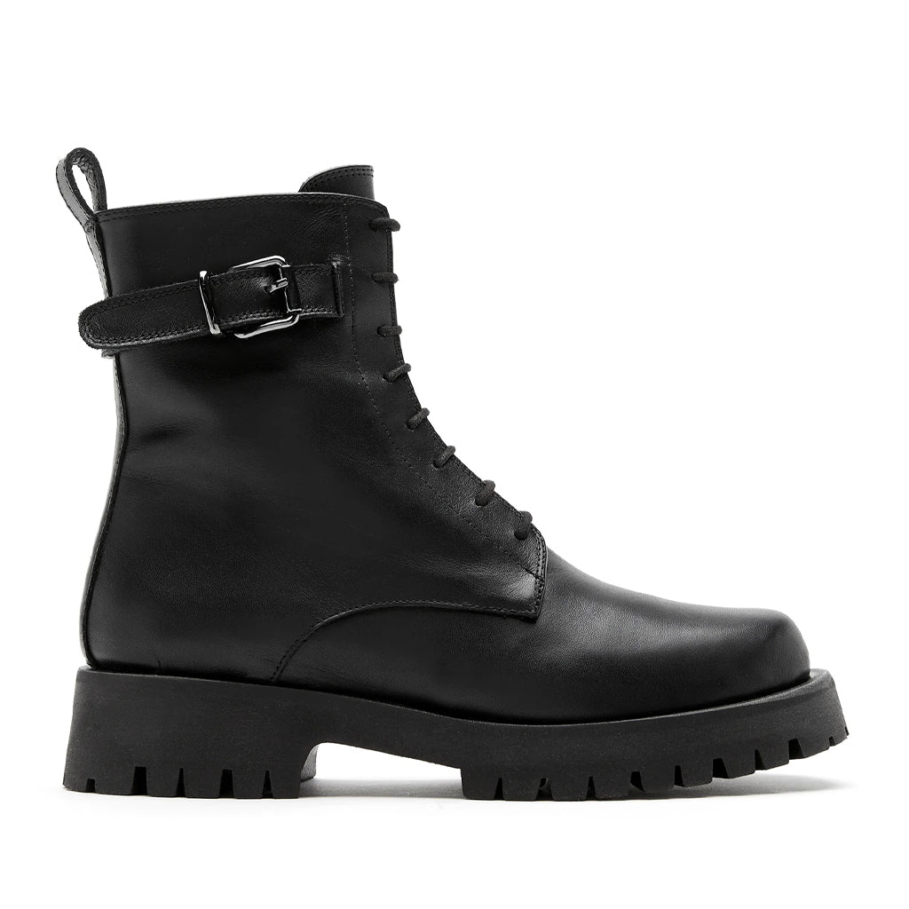 La Canadienne Women's Goldy in Black Leather