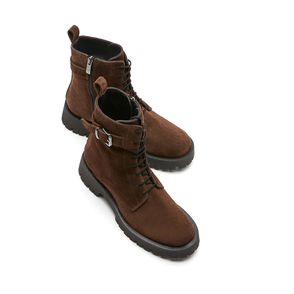 La Canadienne Women's Goldy in Brown Suede