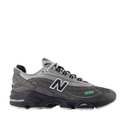 New Balance Unisex 1000 in Black with Dark Silver Metallic and Lime Leaf