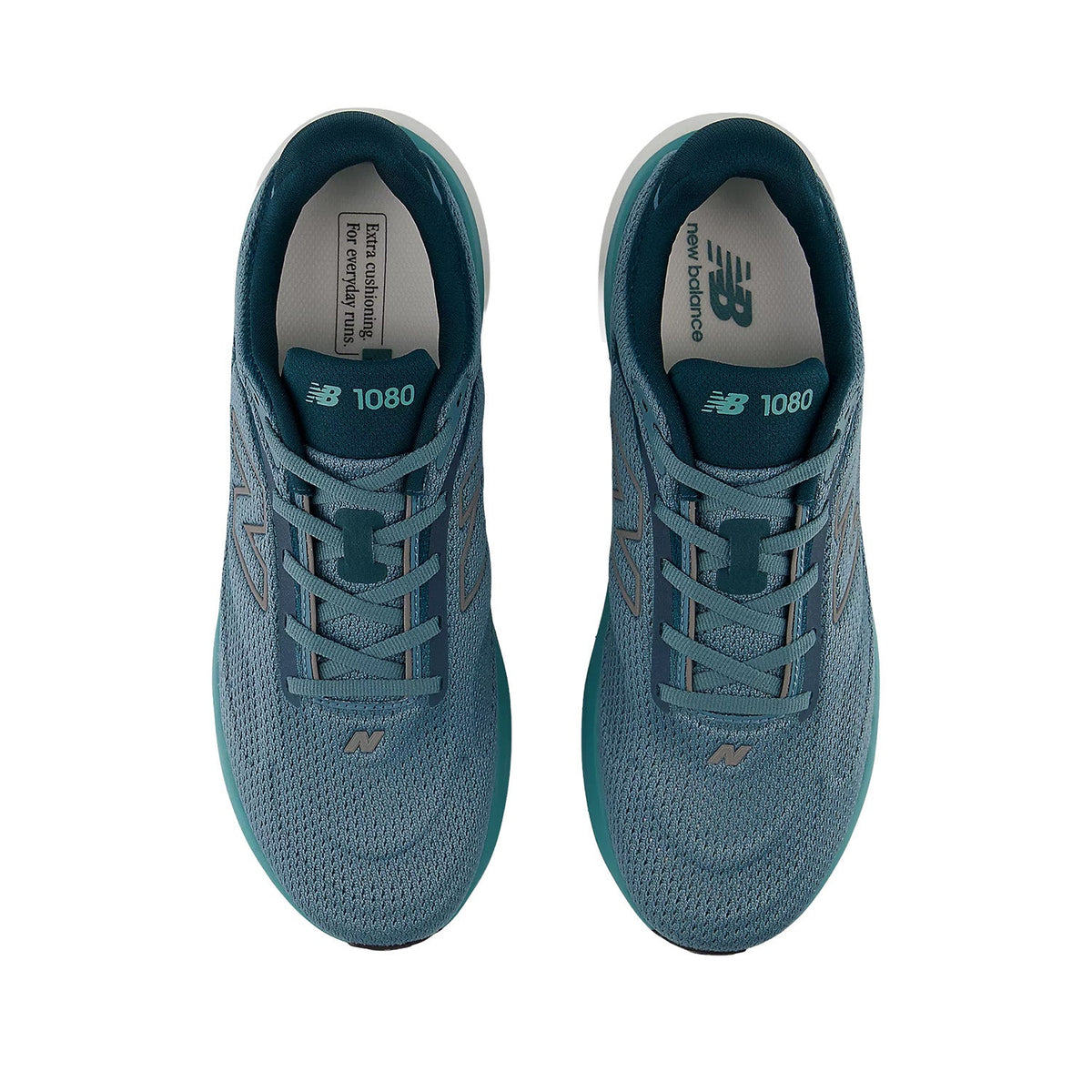 New Balance Men's 1080v15 in Medusa Green/Dark Silver Metallic/Salt Water