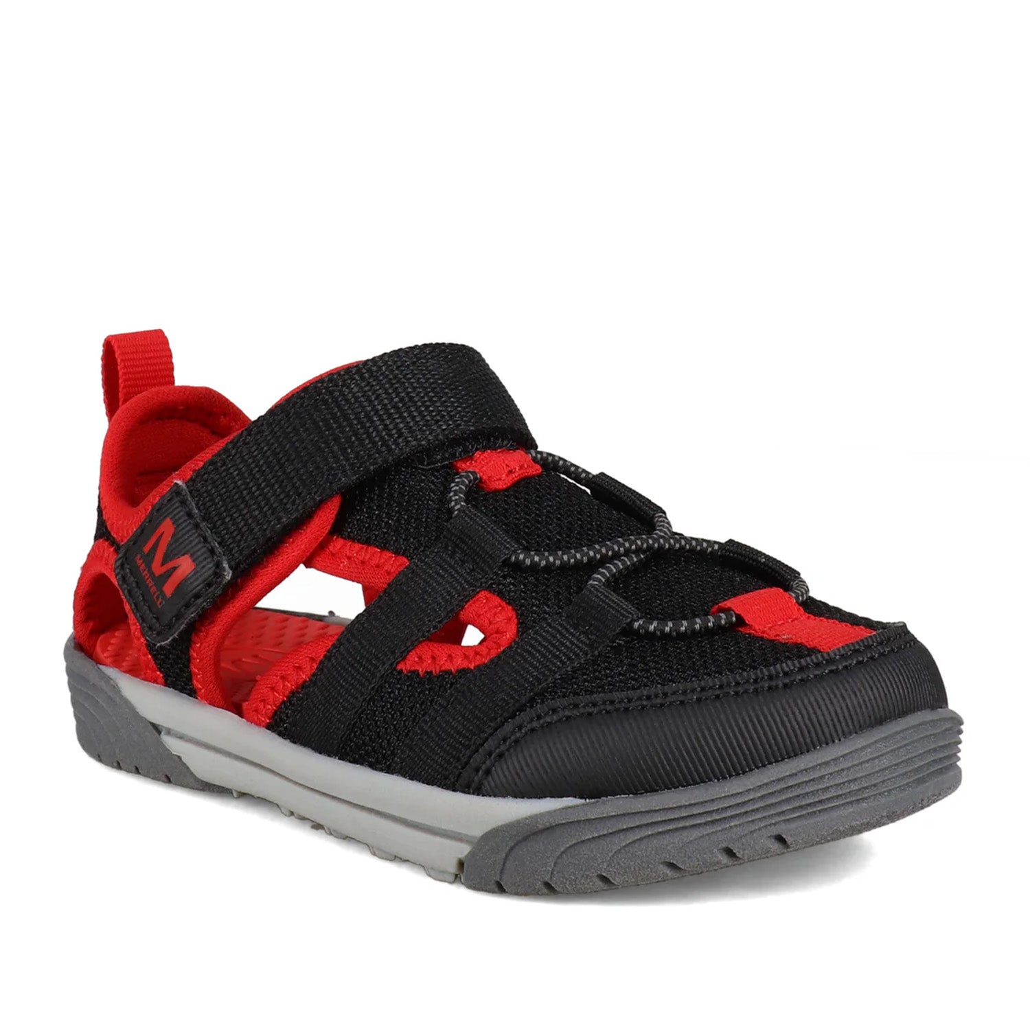 Merrell Kids Unisex Bolton in Black/Red