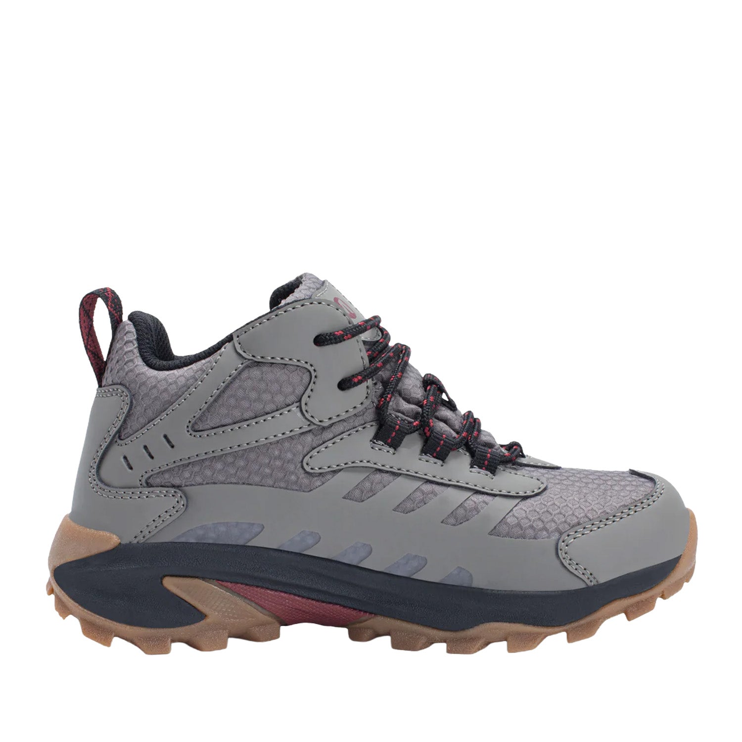 Merrell Kids Unisex Moab Speed 2 Mid Wtp in Grey/Gunsmoke