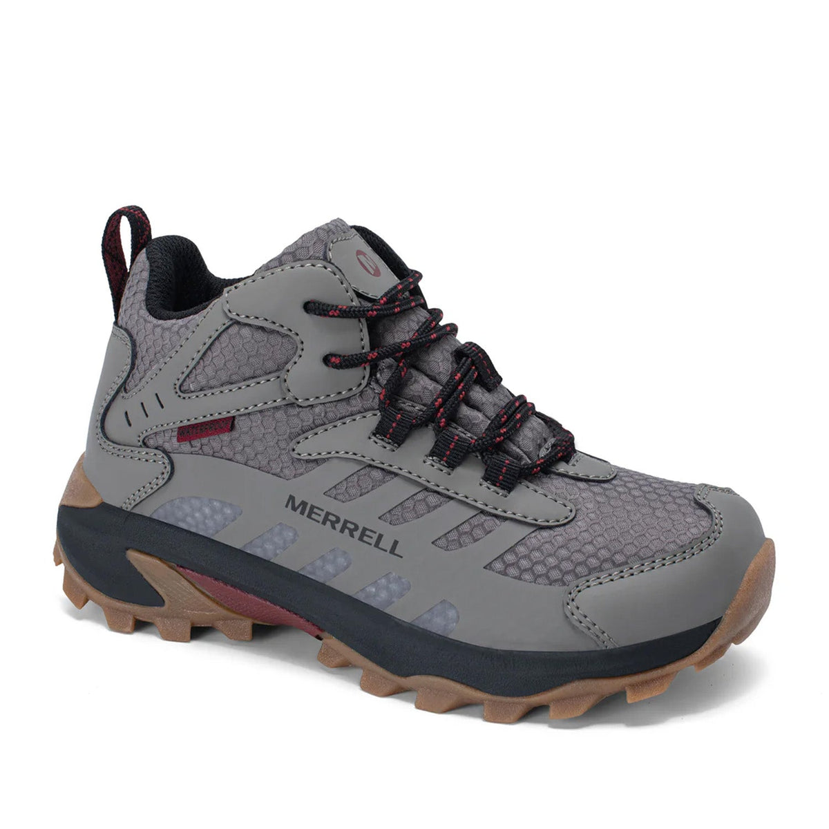 Merrell Kids Unisex Moab Speed 2 Mid Wtp in Grey/Gunsmoke