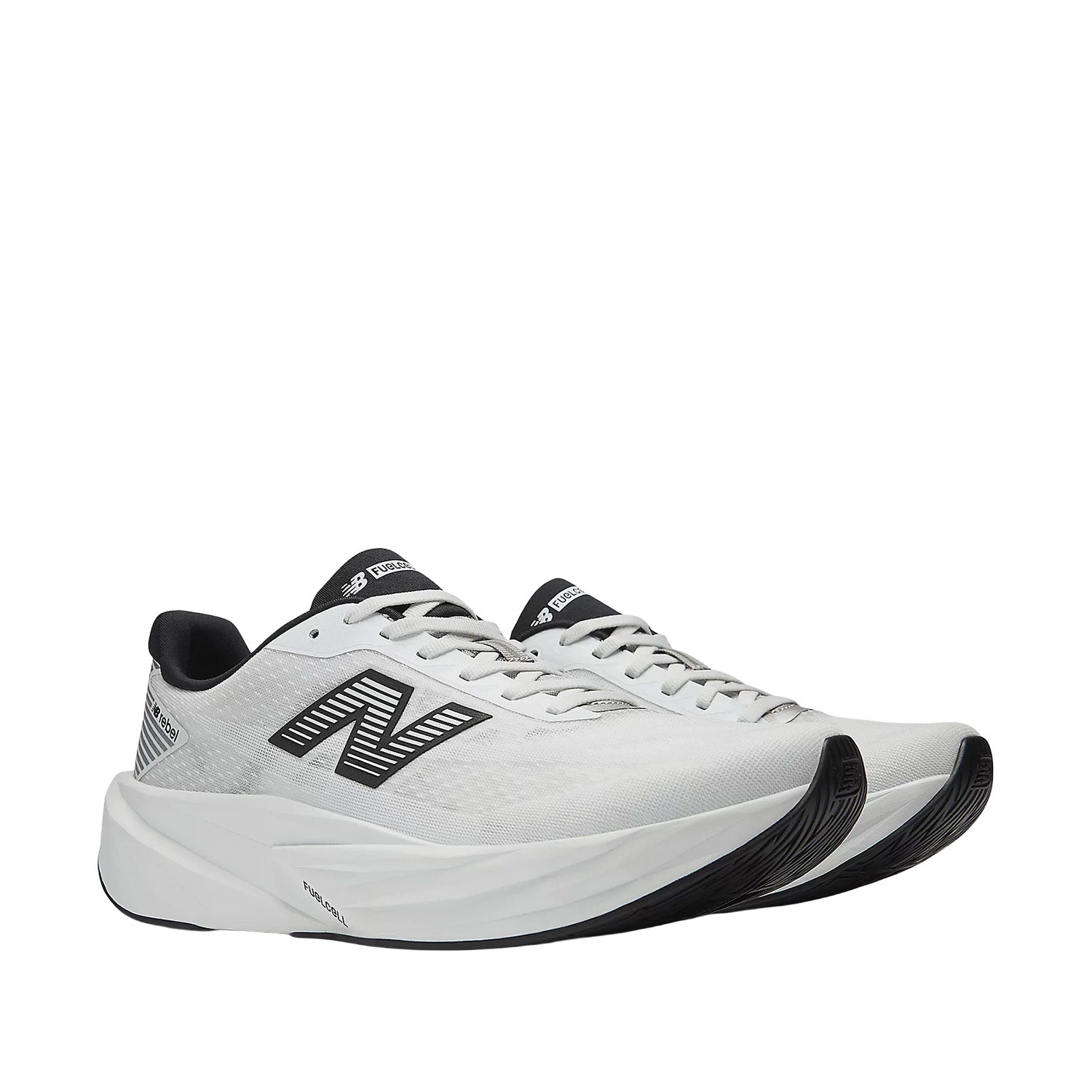 New Balance Men's FuelCell Rebel v5 in NB 103 White/Silver Metallic
