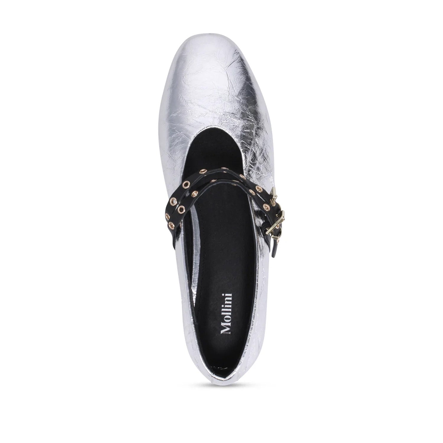 Mollini Women's Haizel Mary Jane Flat in Silver