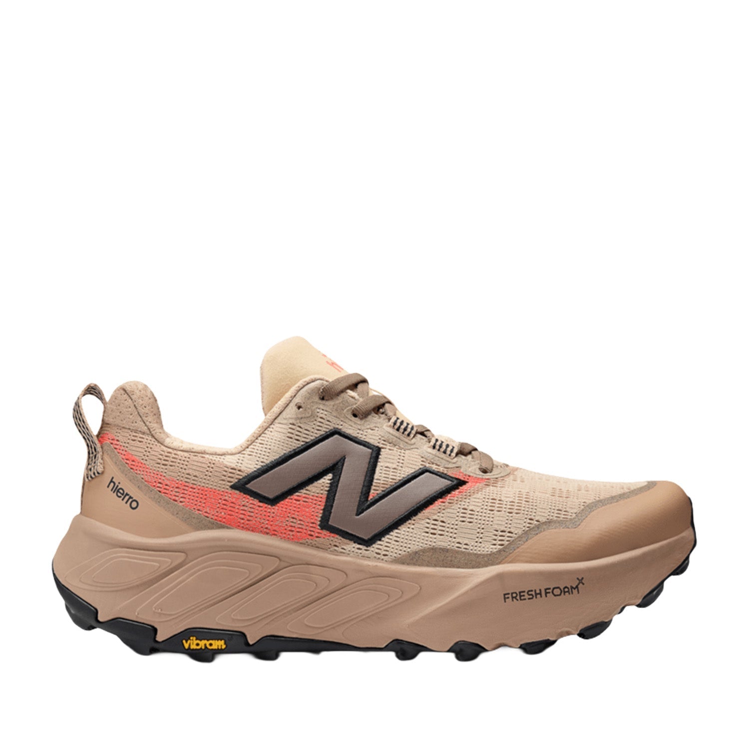 New Balance Men's MTHIERV9 in Desert Clay with Earth Shadow and Urgent Red