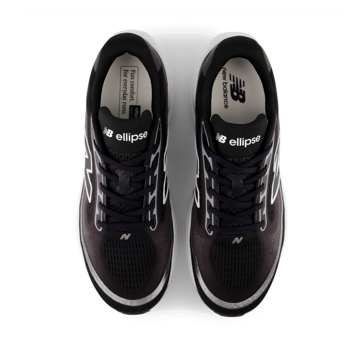 New Balance Men's Ellipse in Faded Black/White/Black
