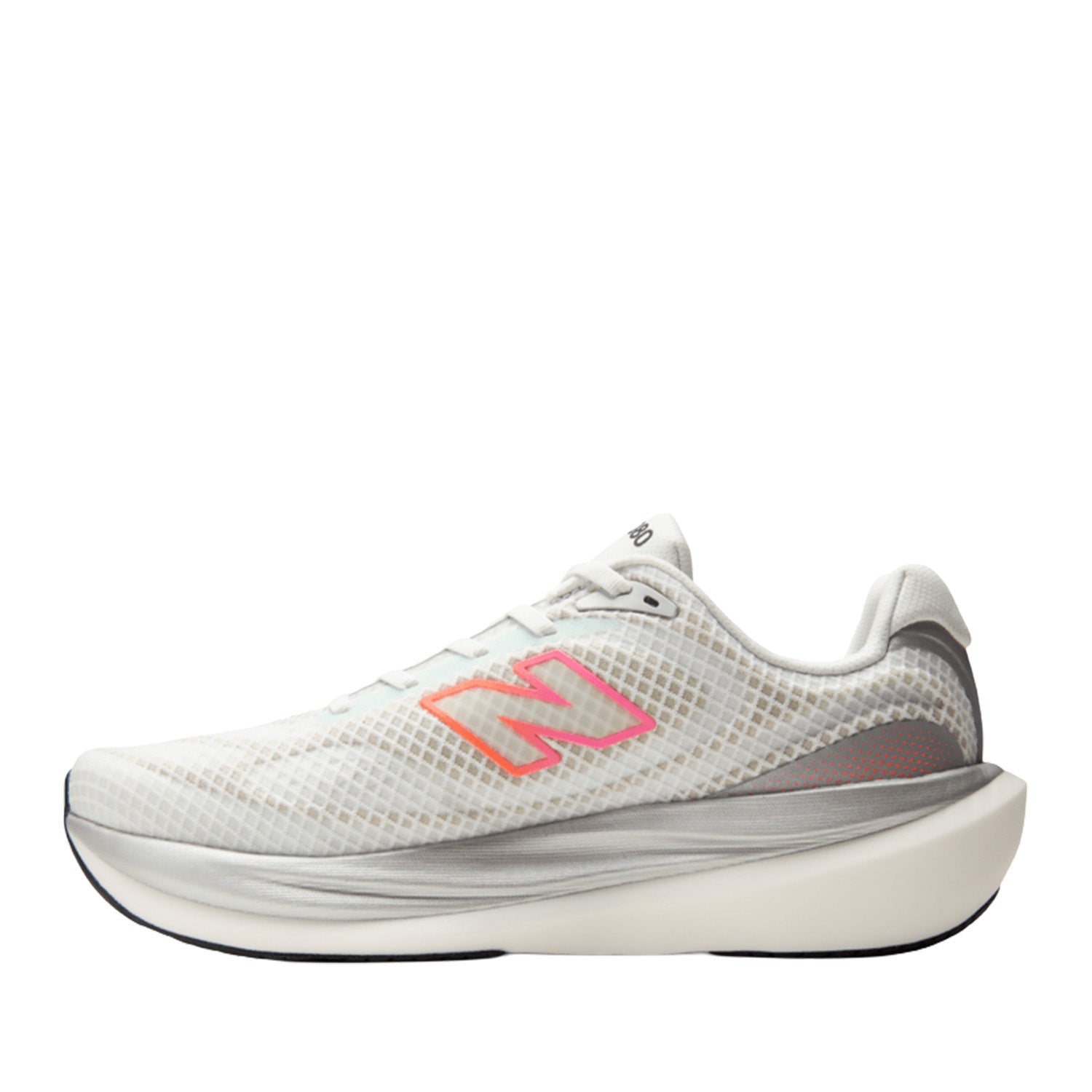 New Balance Men's 1080v15 in White/Pink Heat/Tangerine Heat