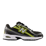 New Balance Unisex 740 in Black/Punch Yellow