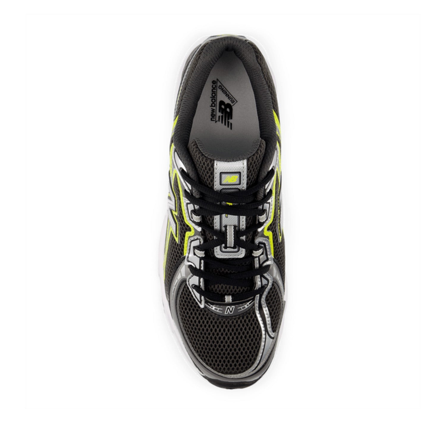 New Balance Unisex 740 in Black/Punch Yellow