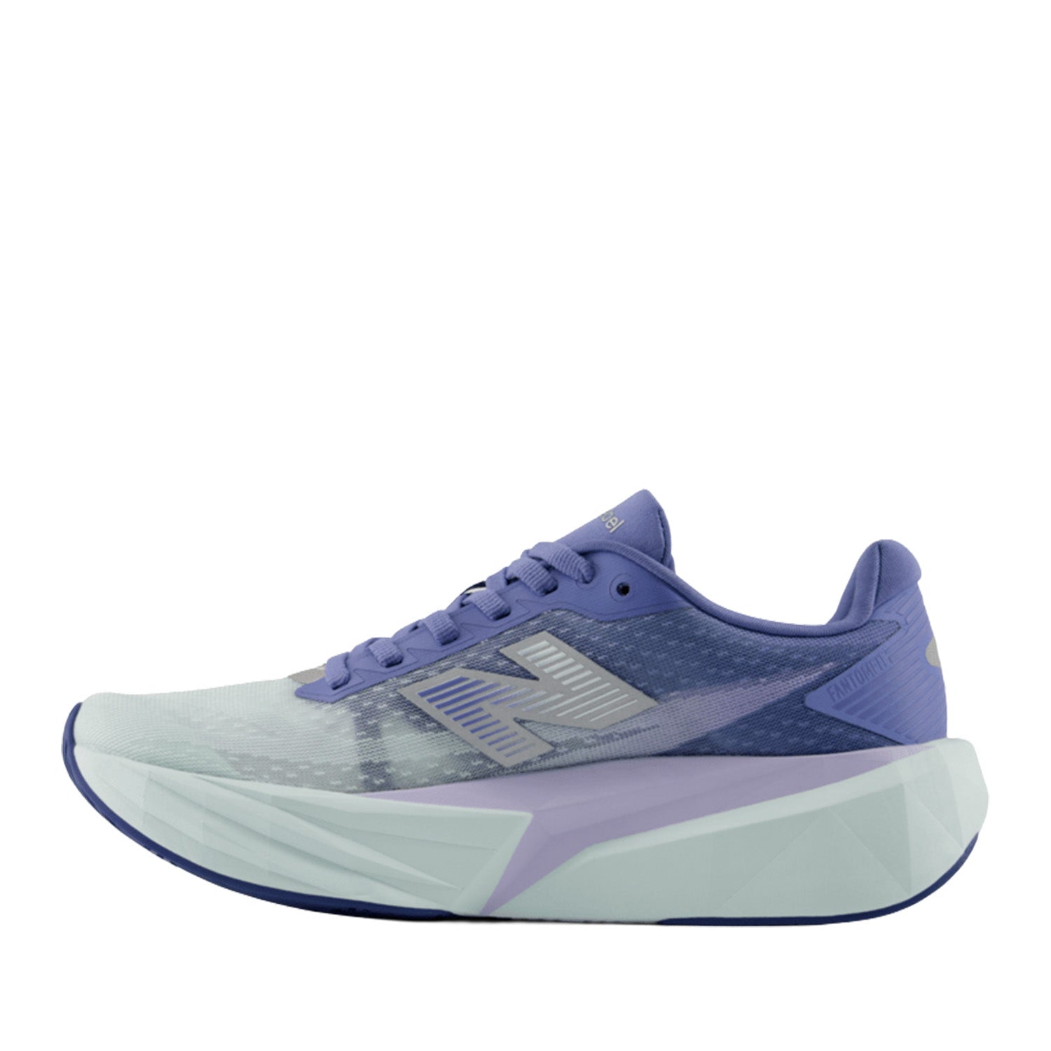 New Balance Women's FuelCell Rebel v5 in Fairweather Blue/Glint Blue