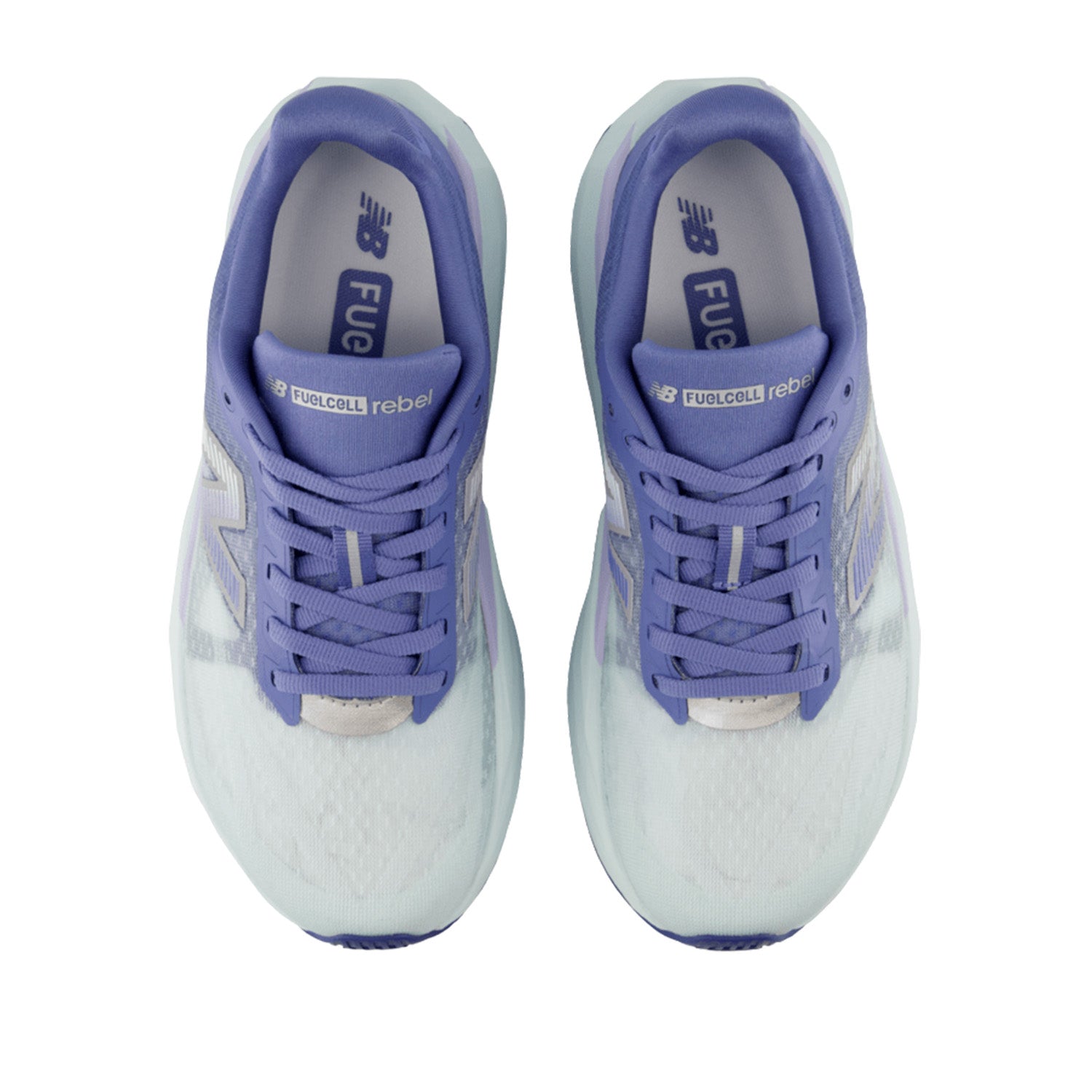 New Balance Women's FuelCell Rebel v5 in Fairweather Blue/Glint Blue