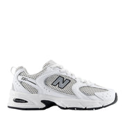 New Balance Unisex 530 in White/Silver Metallic/Black