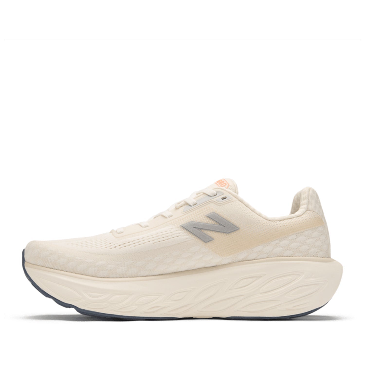 New Balance Men's Fresh Foam X 1080v14 in Sea Salt/Vintage Indigo/Hot Mango