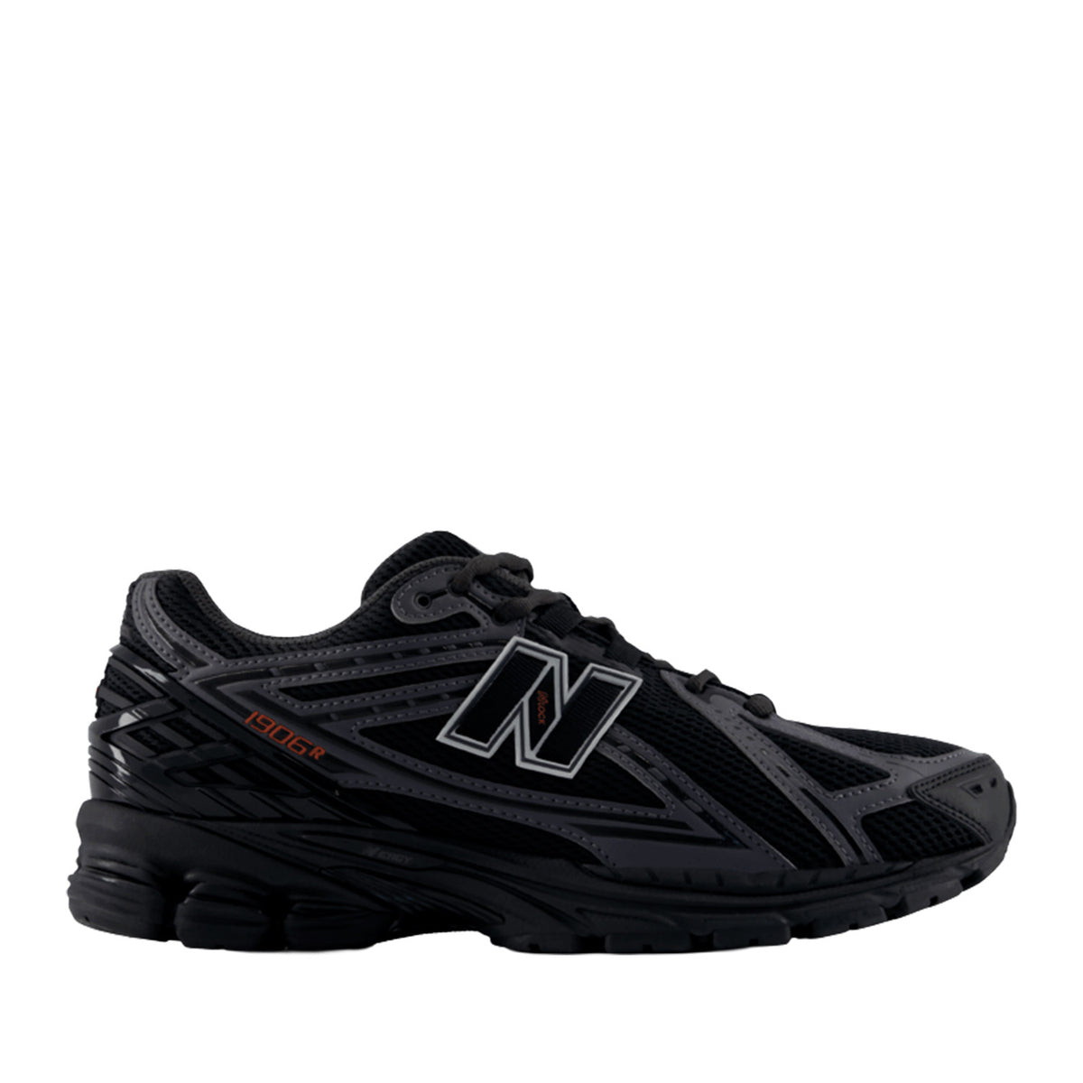 New Balance Unisex U1906R in Black/Hot Tomato