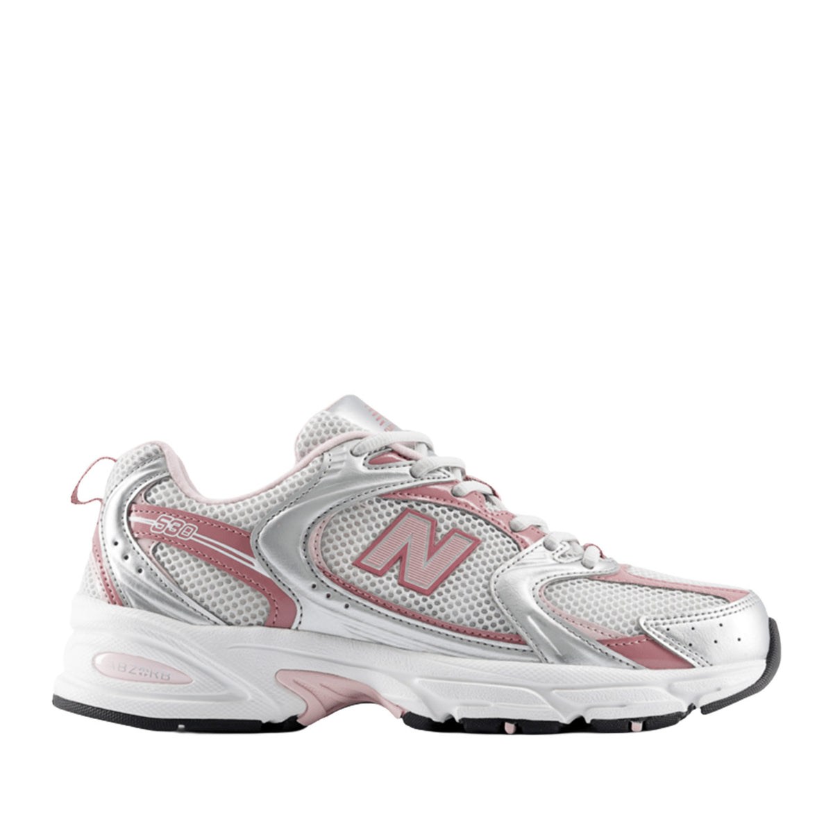 New Balance Unisex 530 in Silver Metallic/Rosewood