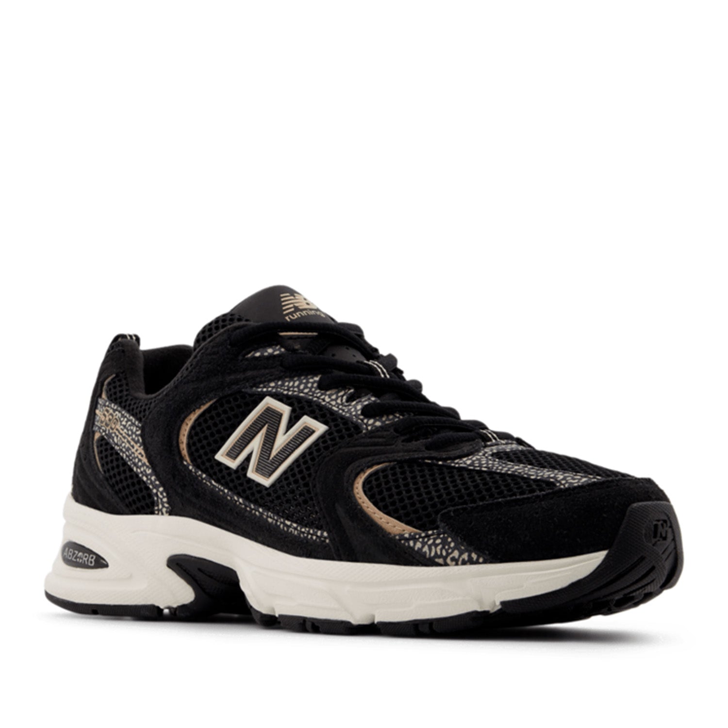 New Balance Unisex 530 in Black with Flat Taupe
