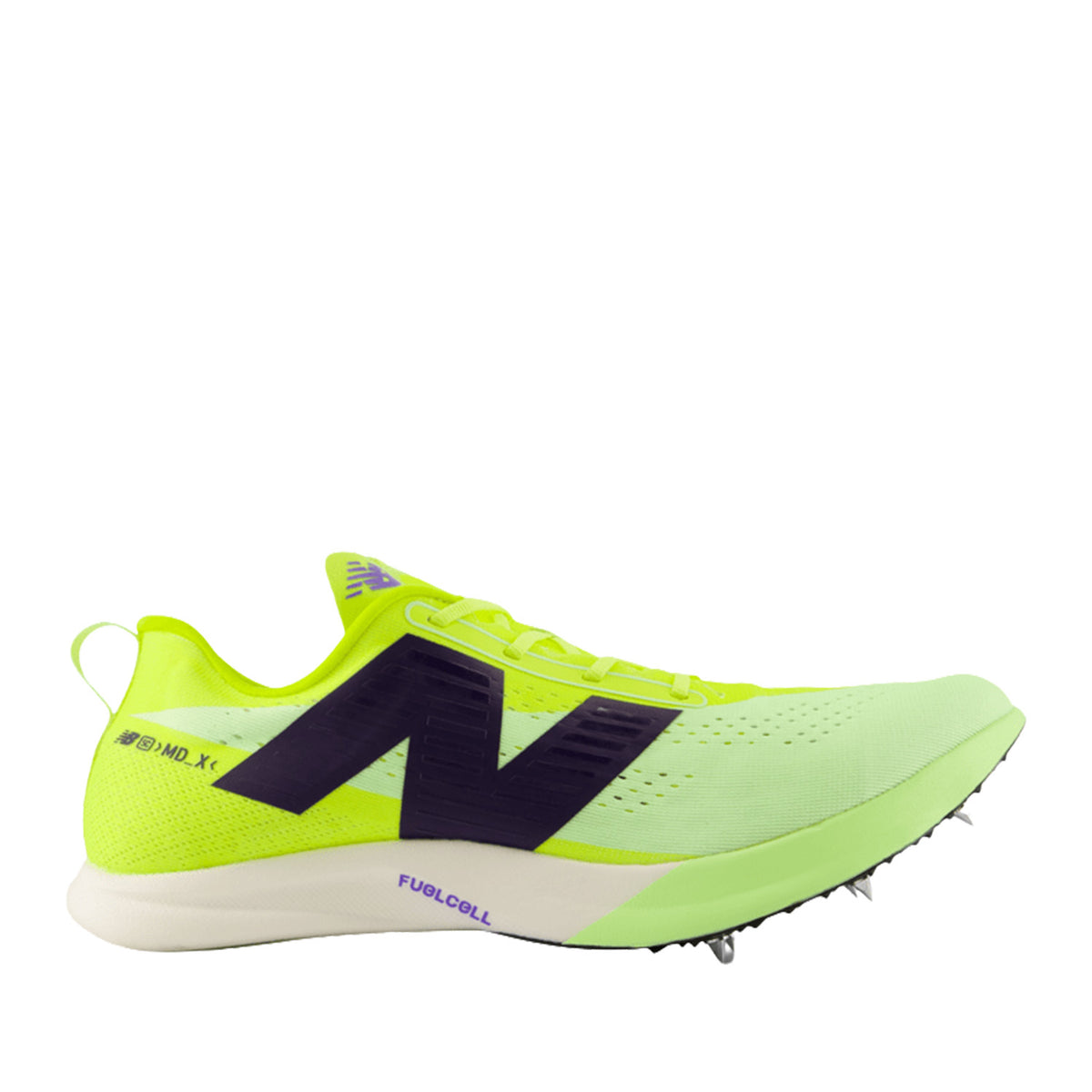 New Balance Unisex FuelCell SuperComp MD-X v3 in Alkaline Green/Afterglow/Boysenberry