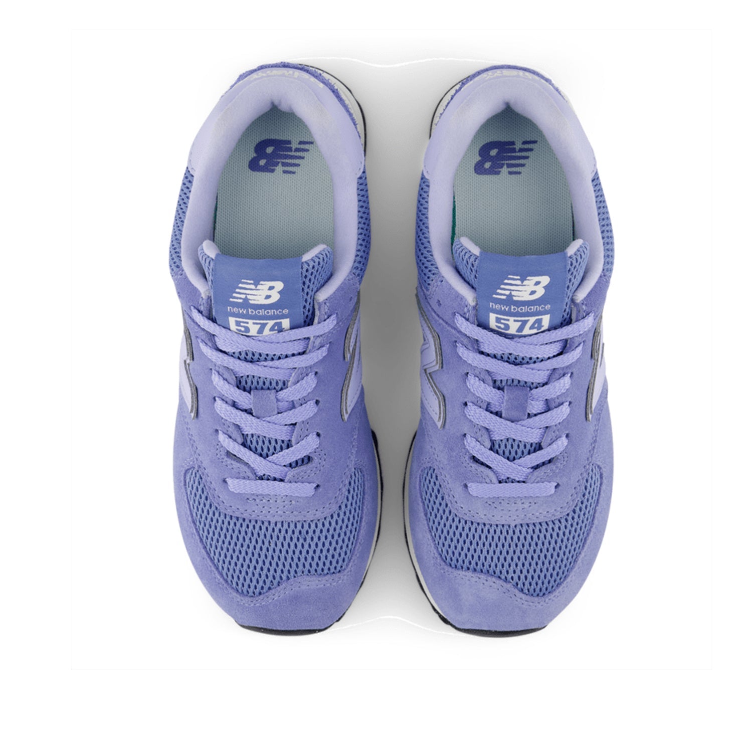 New Balance Women's 574 in Blue Indigo White