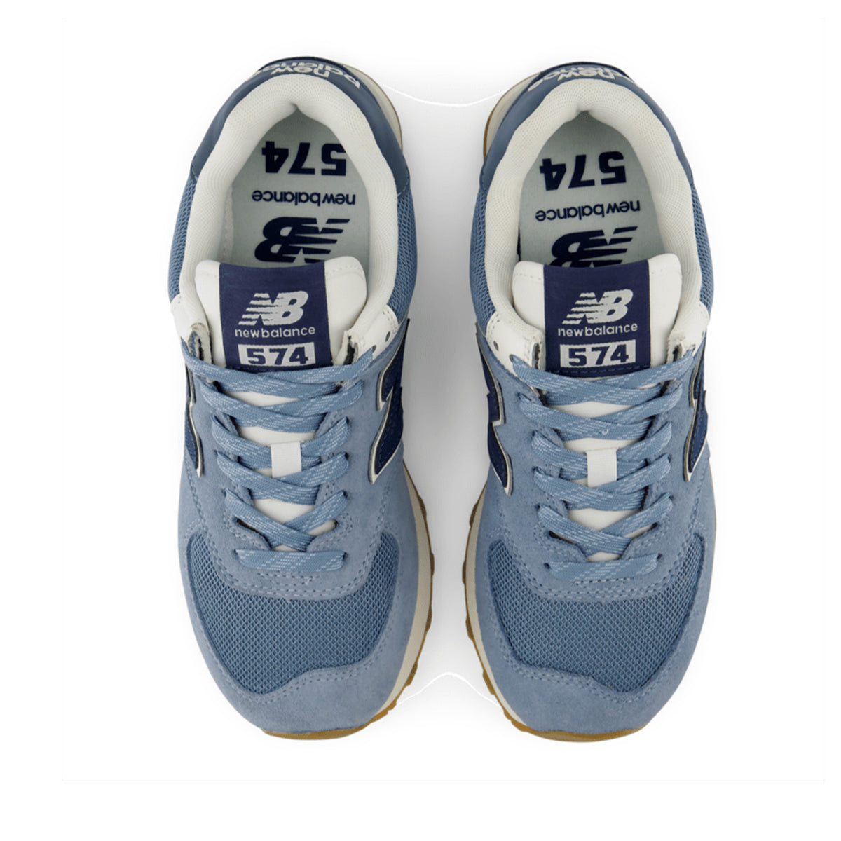 New Balance Women's 574 in NB Navy/Light Artic Grey