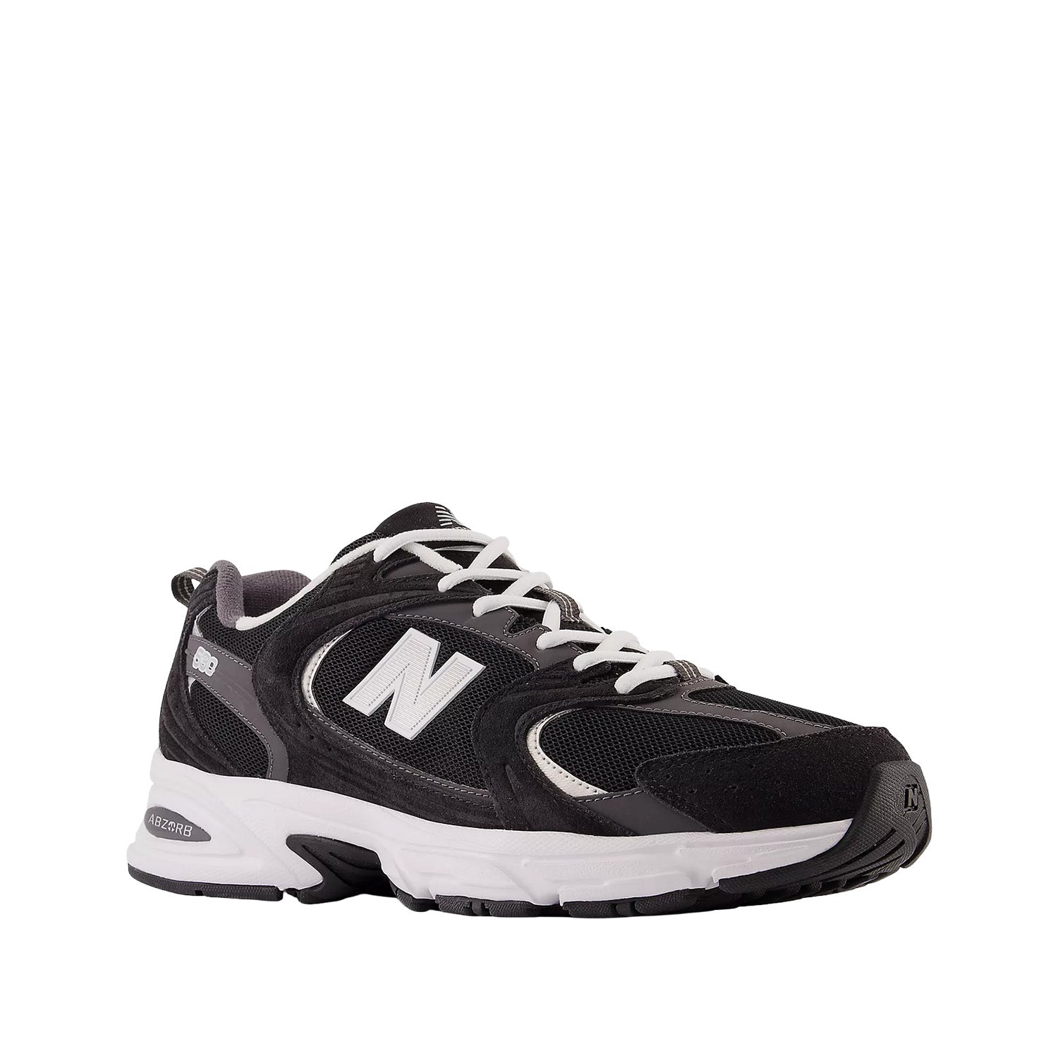 New Balance Unisex 530 in Black Metallic/Truffle Salt