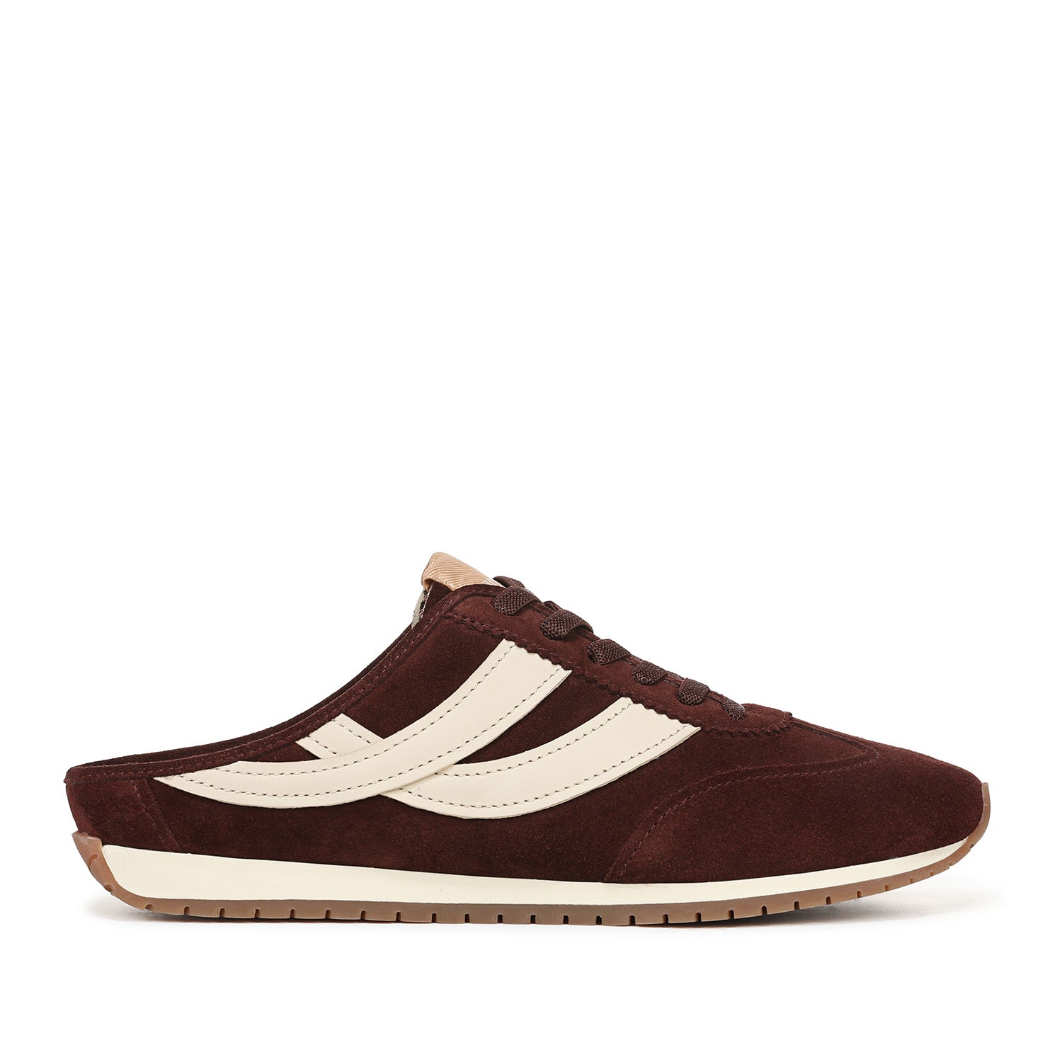 Vince. Women's Oasis Runner Mule in Chili Brown/Moonlight