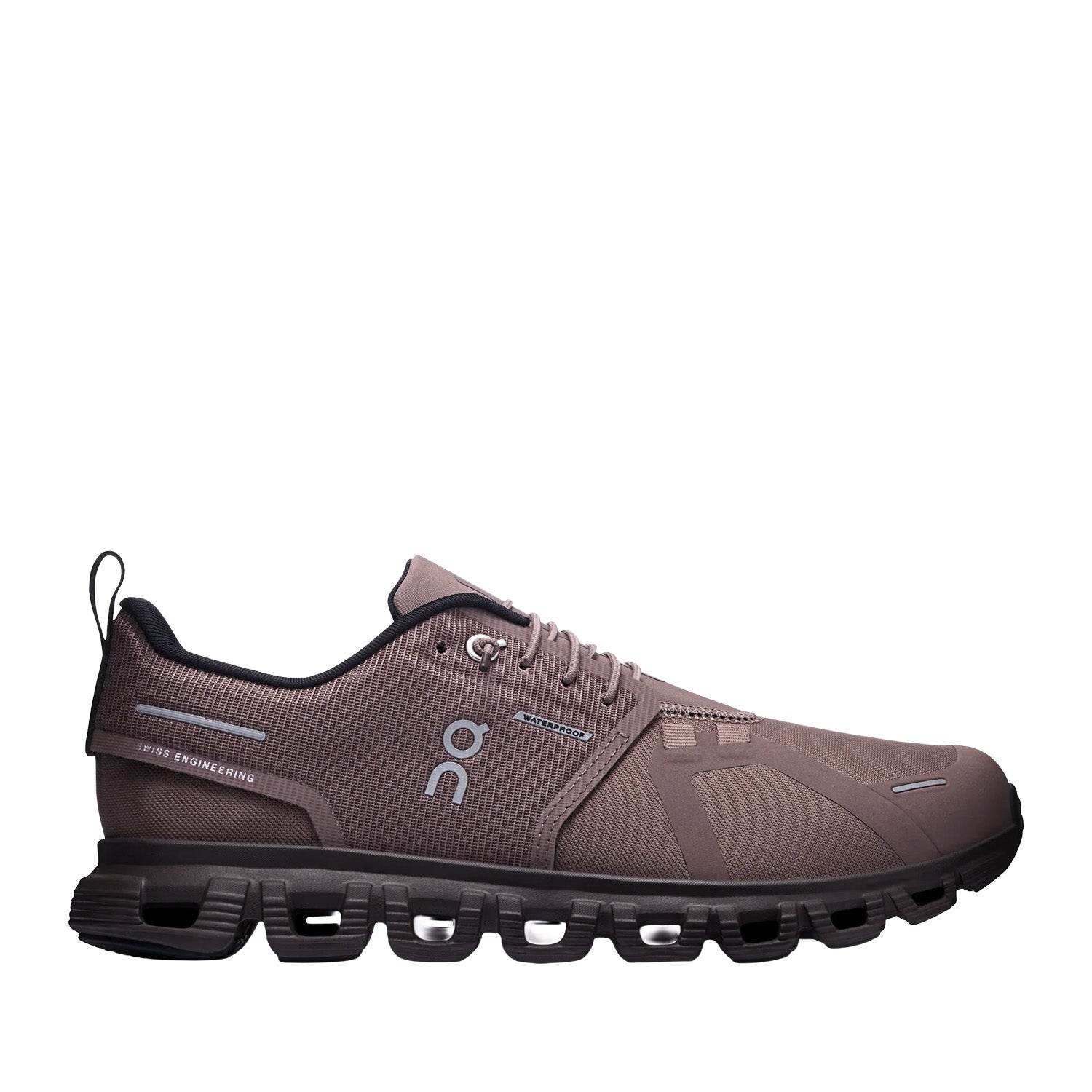 Brown running sneaker on a white background 